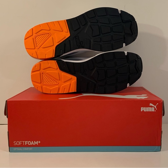 🏀📙 [BRAND NEW] PUMA VIS2K GREY FOG ORANGE MENS SHOES SIZE 12 SNEAKERS 📙🏀 - Picture 8 of 10